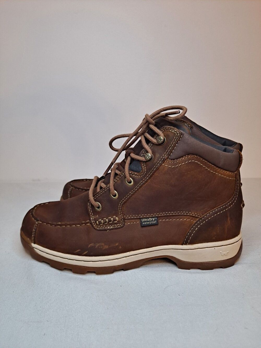 Irish Setter Soft Paw 3905 Men’s 9 Waterproof Nubuck Leather Chukka Boots Brown